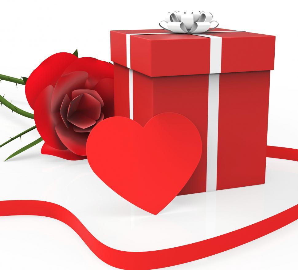 Free Image of Gift Card Represents Heart Shape And Bloom 