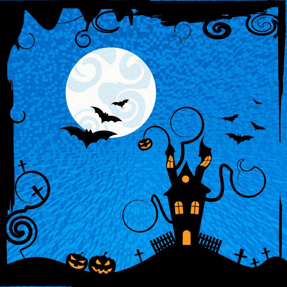 Free Image of Haunted House Means Trick Or Treat And Astronomy 