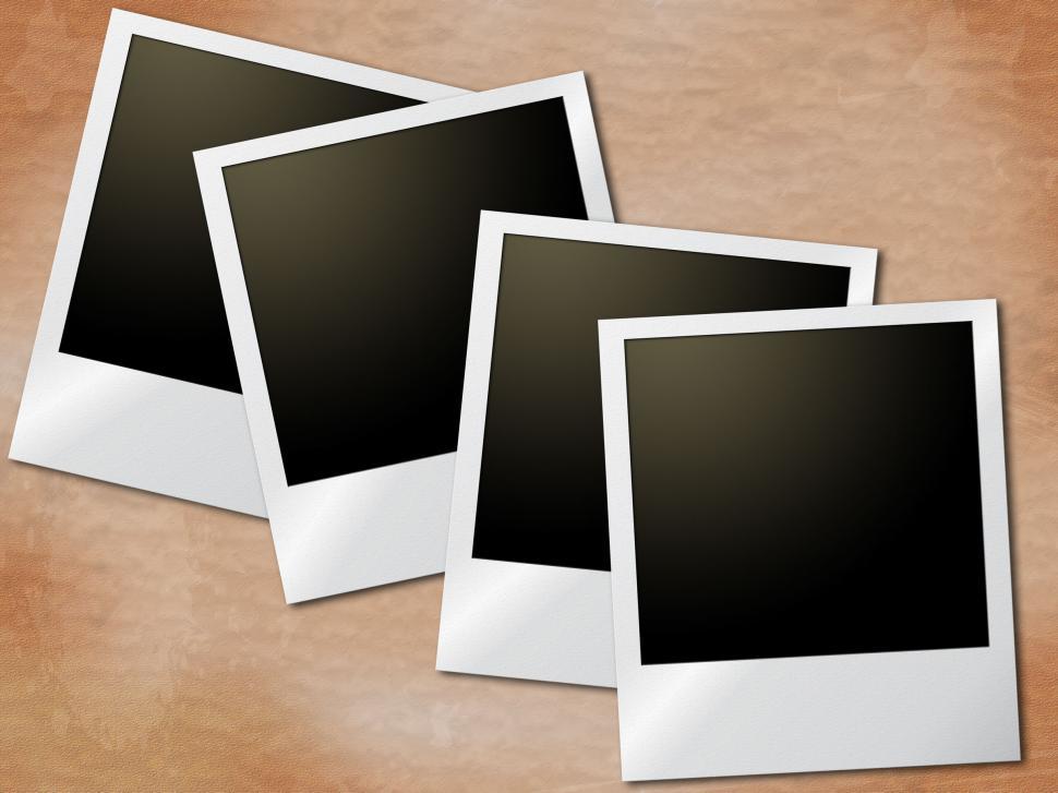 Free Image of Photo Frames Means Old Paper And Blank 