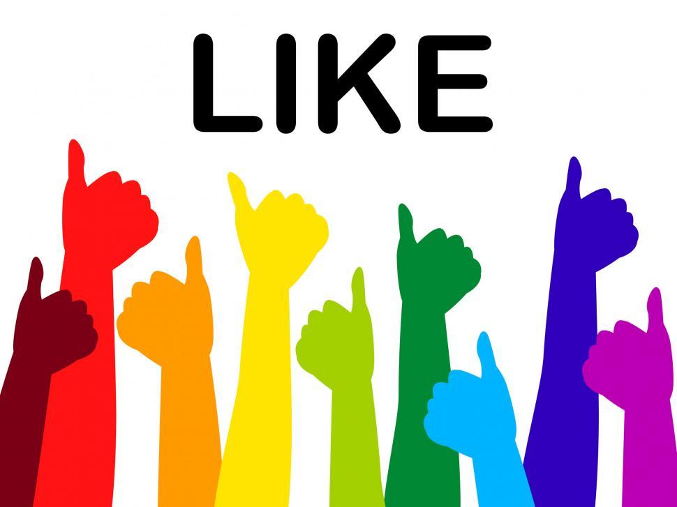 Free Image of Thumbs Up Shows Social Media And Approval 