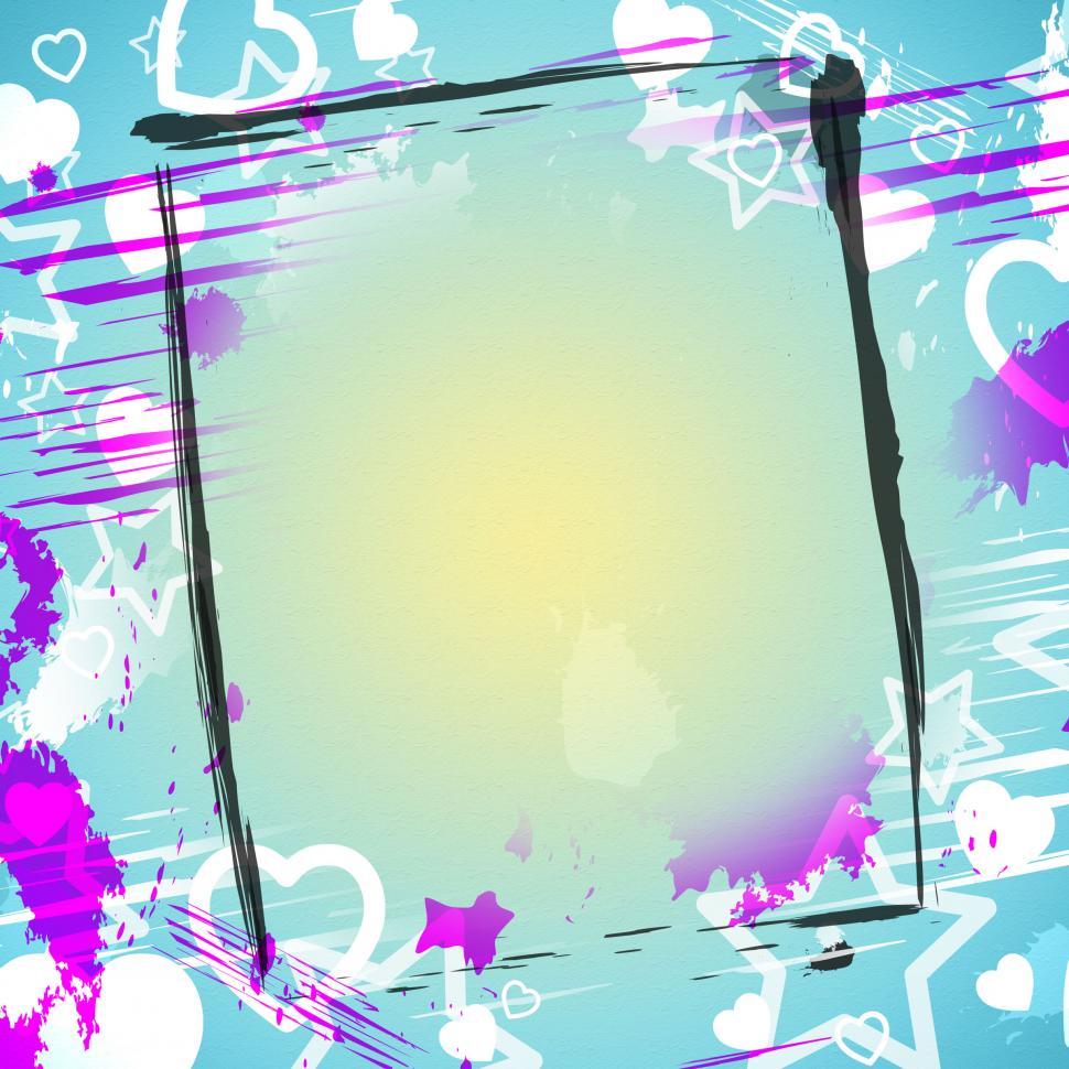 Free Image of Heart Frame Indicates Valentine s Day And Backdrop 