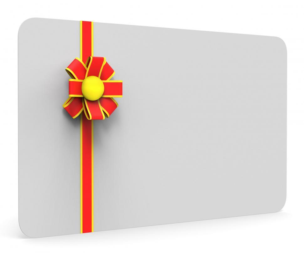 Free Image of Gift Card Represents Blank Space And Copy 