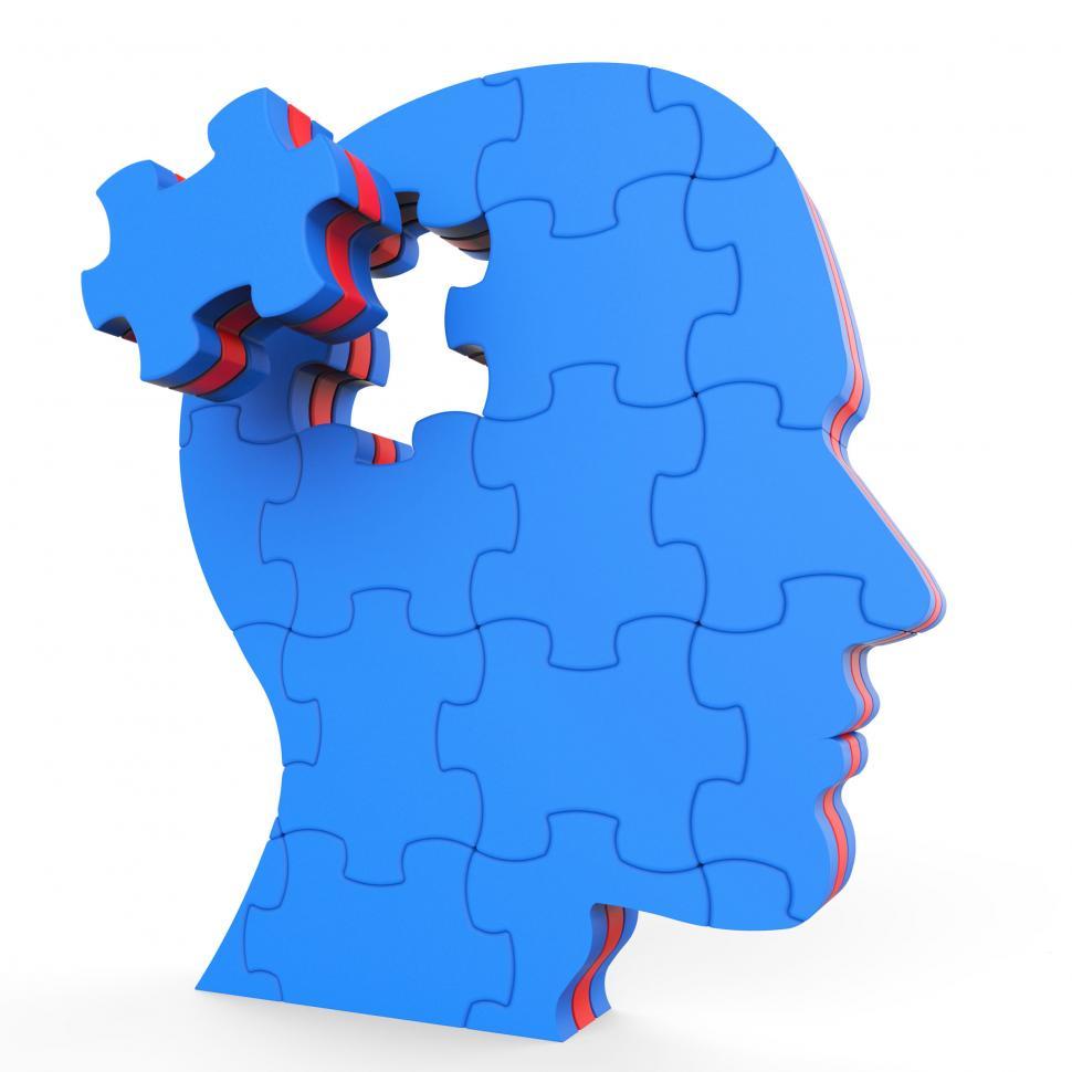 Free Image of Brain Think Shows Thinking About And Reflect 