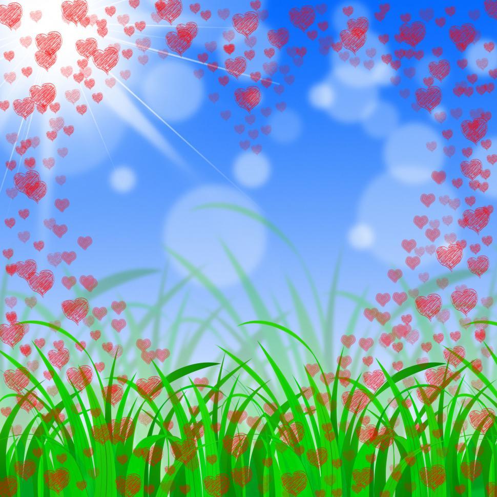 Free Image of Floral Hearts Means Valentine Day And Affection 