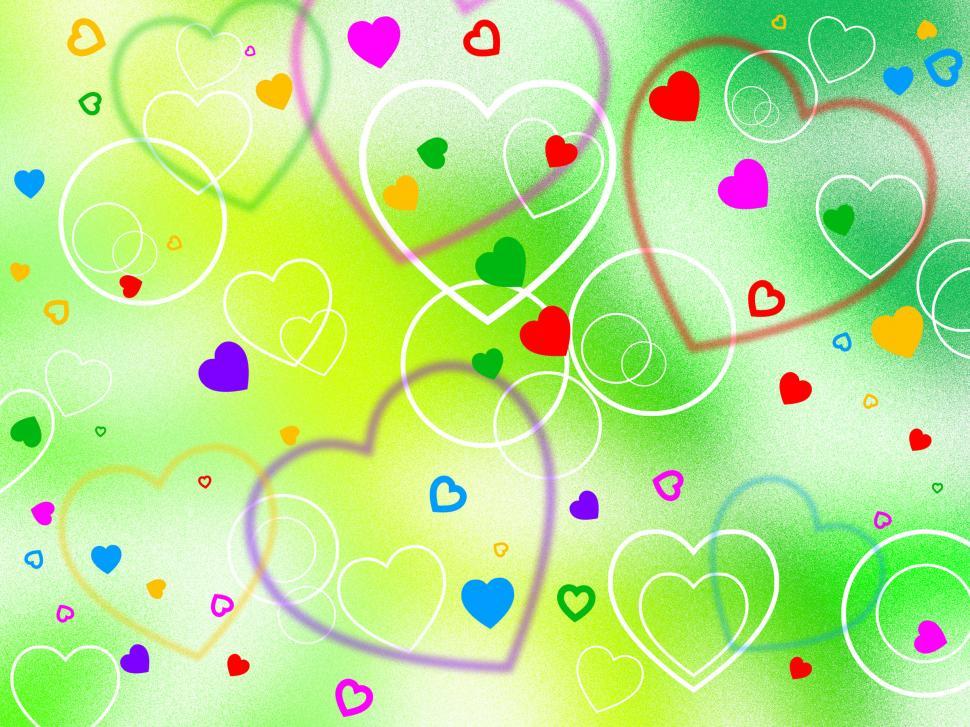 Free Image of Background Heart Shows Valentine s Day And Affection 