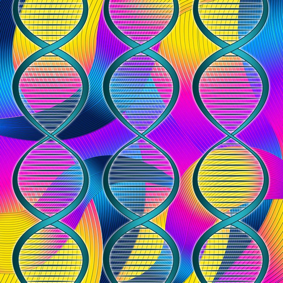 Free Image of Color Dna Represents Colors Genome And Colorful 
