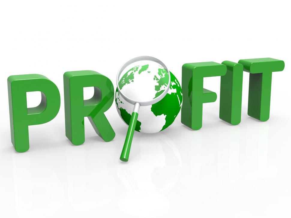 Free Image of Magnifier Profit Means Profits Search And Profitable 