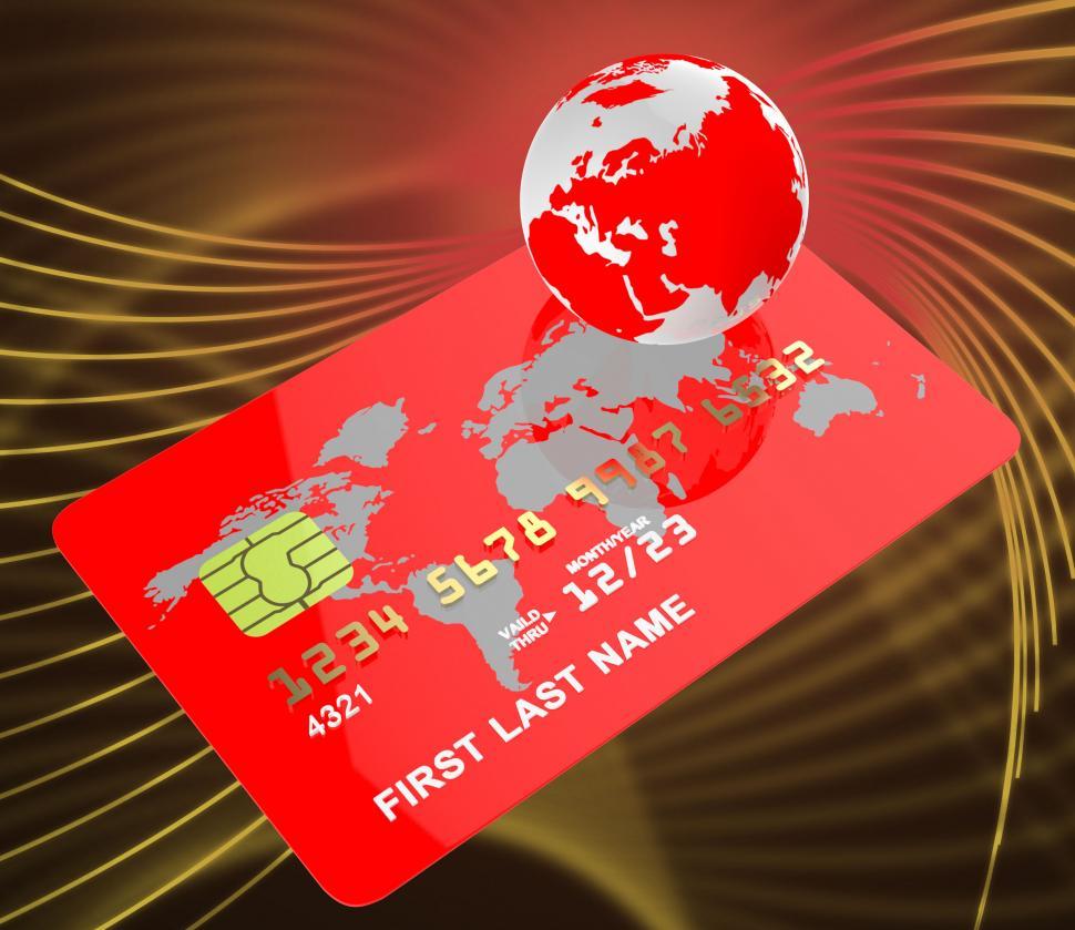 Free Image of Credit Card Represents Globalise Bankcard And Planet 