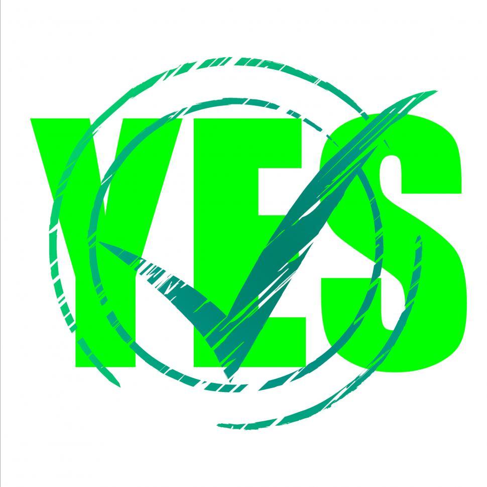 Free Image of Yes Tick Shows Check Checkmark And Agreeing 