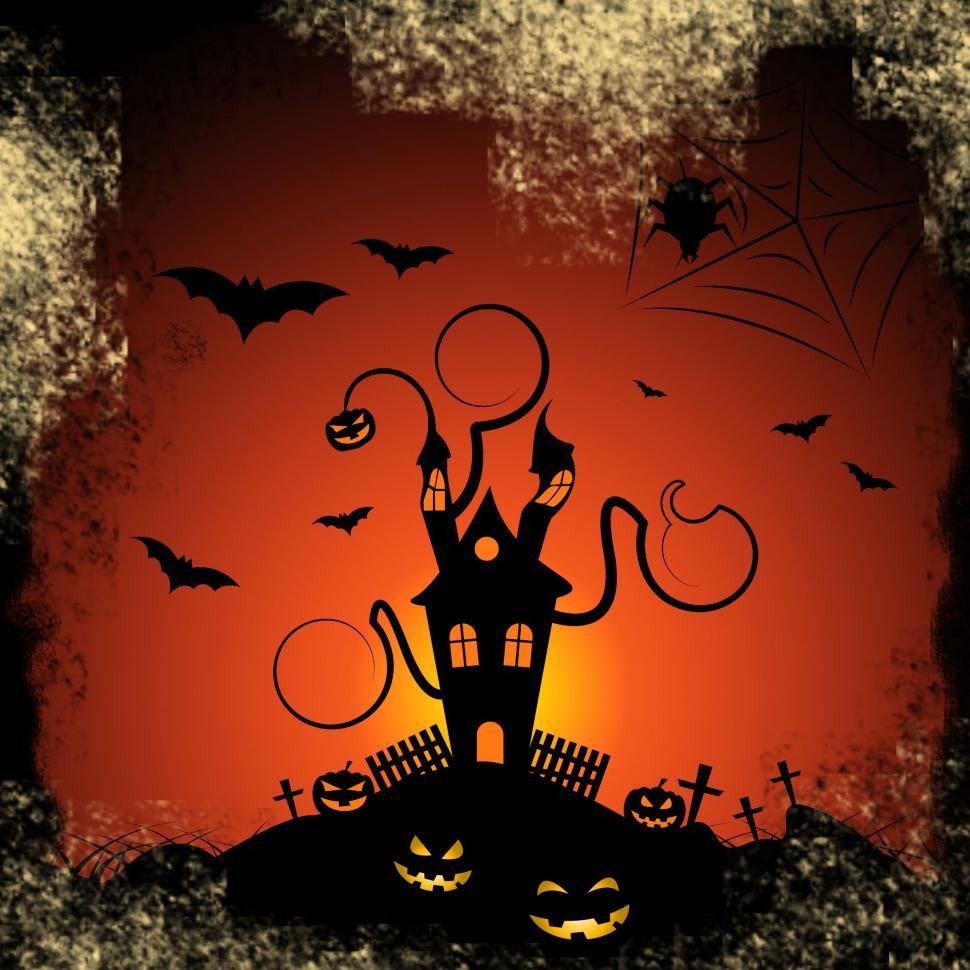 Free Image of Haunted House Indicates Trick Or Treat And Autumn 