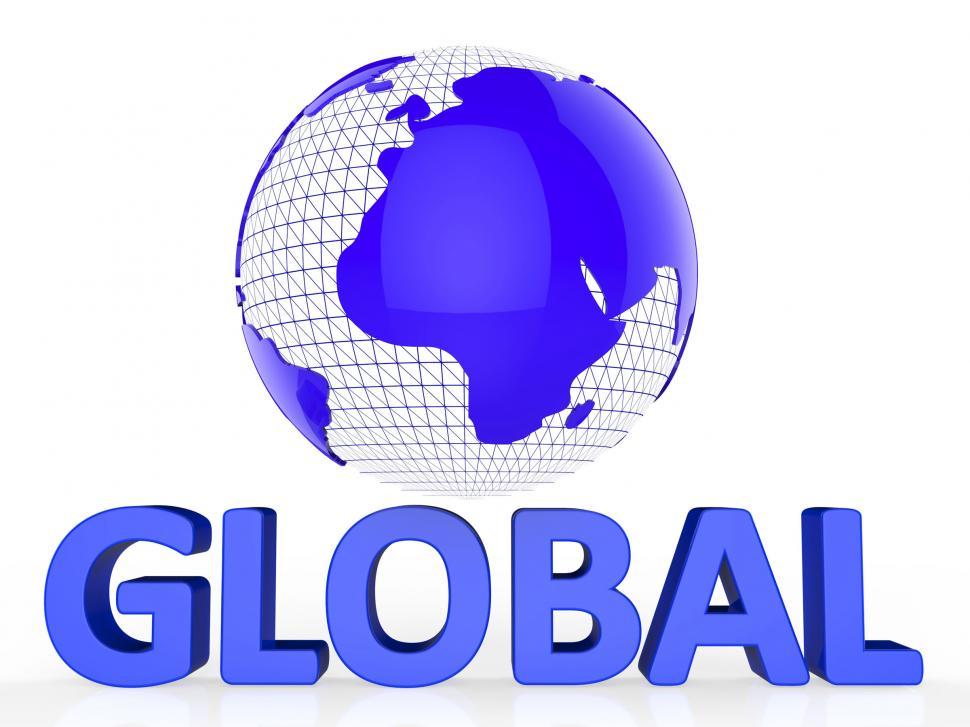 Free Image of Globe People Represents Social Media Marketing And Earth 