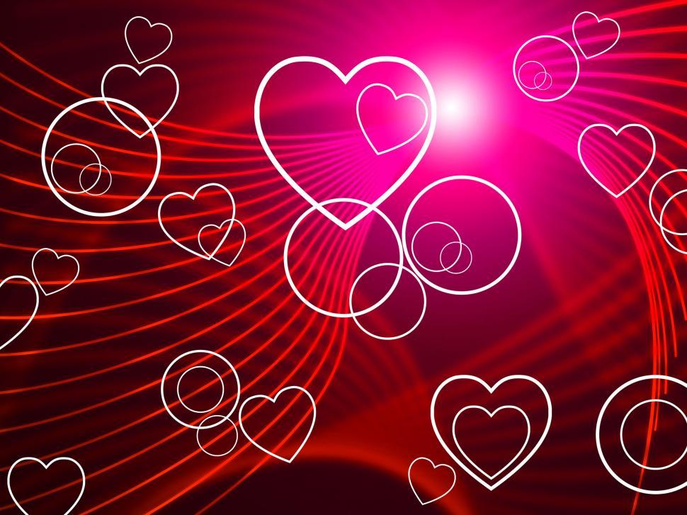 Free Image of Hearts Twirl Shows Valentine s Day And Blazing 