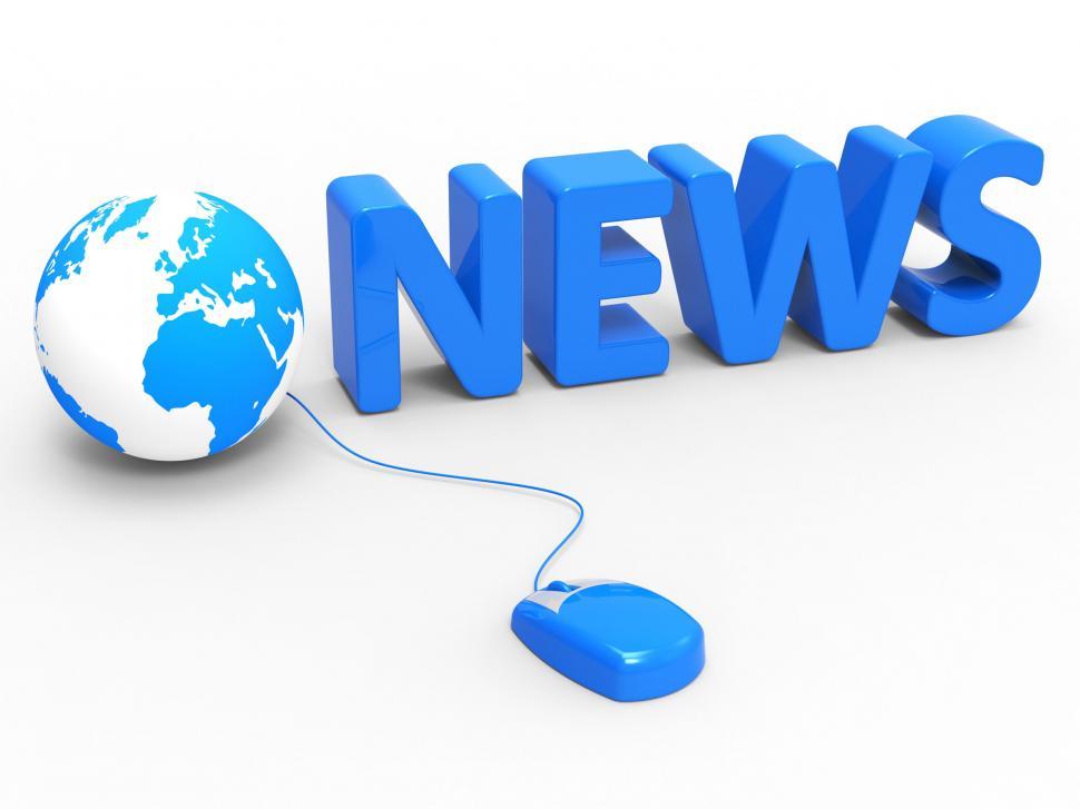 Download Free Stock Photo of News Internet Represents World Wide Web And Article 