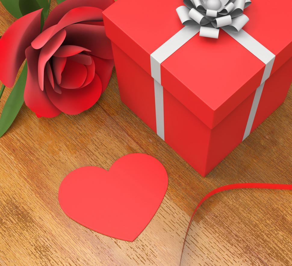 Free Image of Gift Card Indicates Heart Shape And Flora 