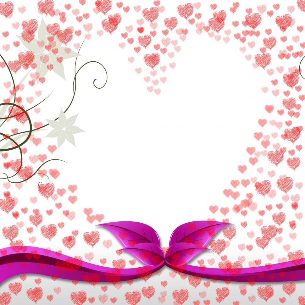 Free Image of Hearts Floral Means Valentines Day And Bouquet 
