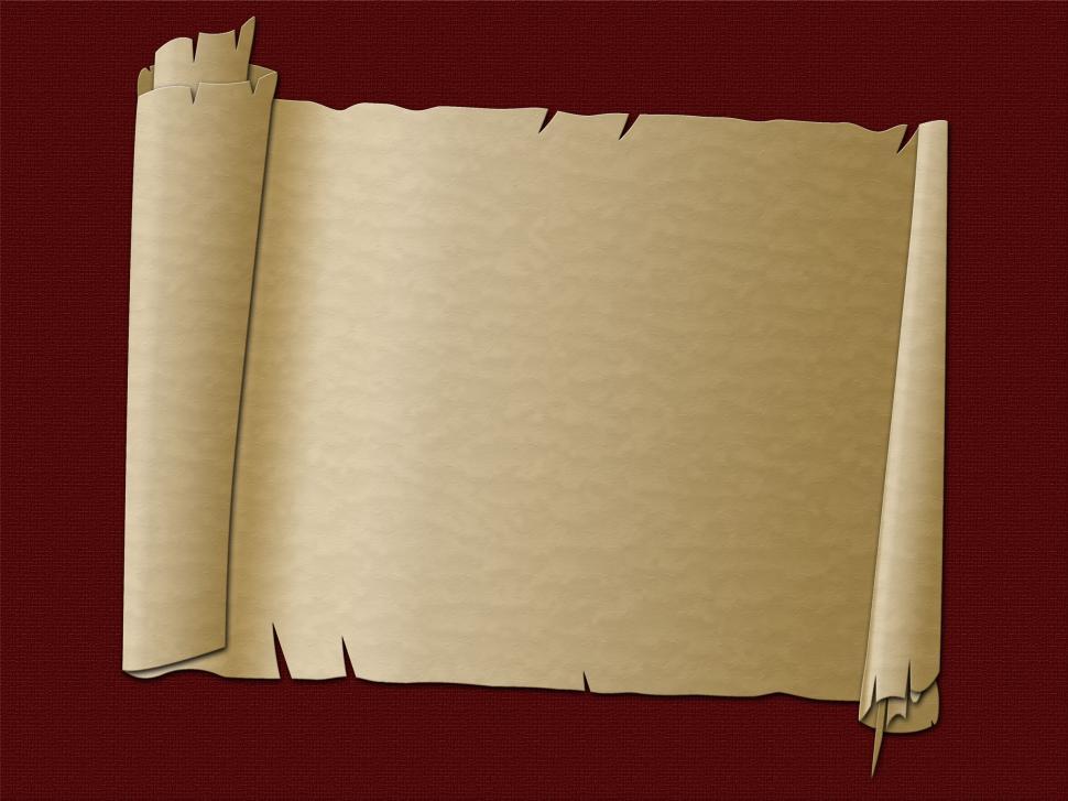 Free Image of Paper Scroll Shows Old Fashioned And Boundary 