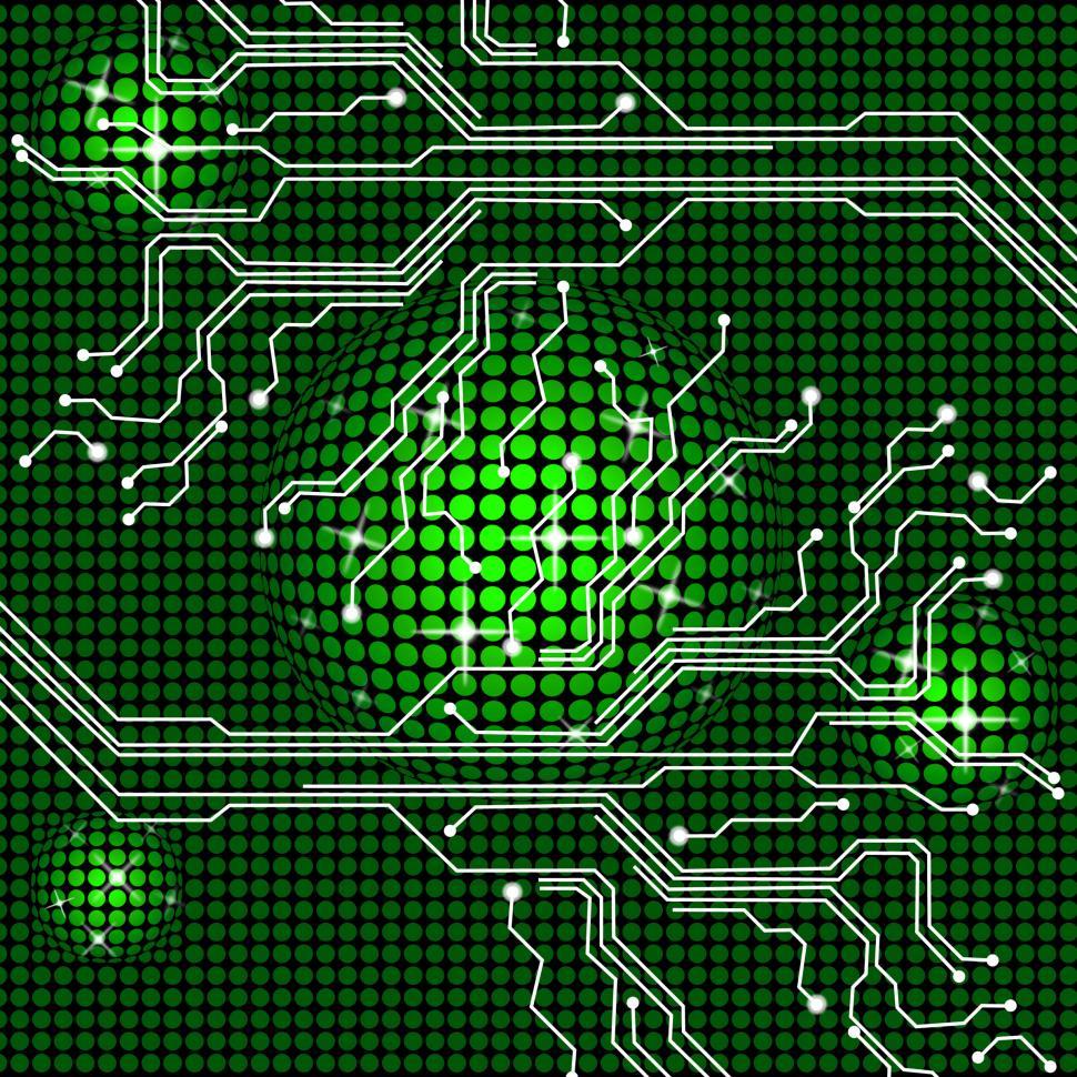Free Image of Electronic Circuit Represents Hi Tech And Backgrounds 