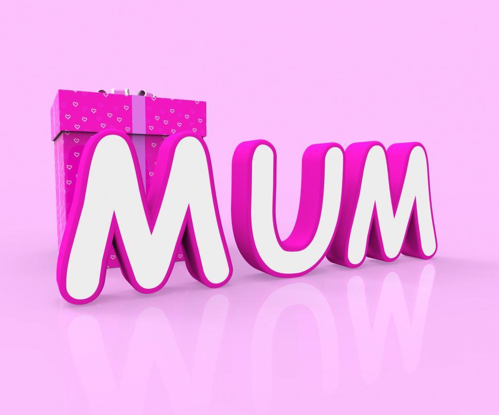 Free Image of Mum Giftbox Indicates Presents Celebrate And Wrapped 