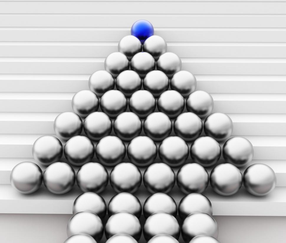 Free Image of Leader Spheres Represents Team Work And Command 