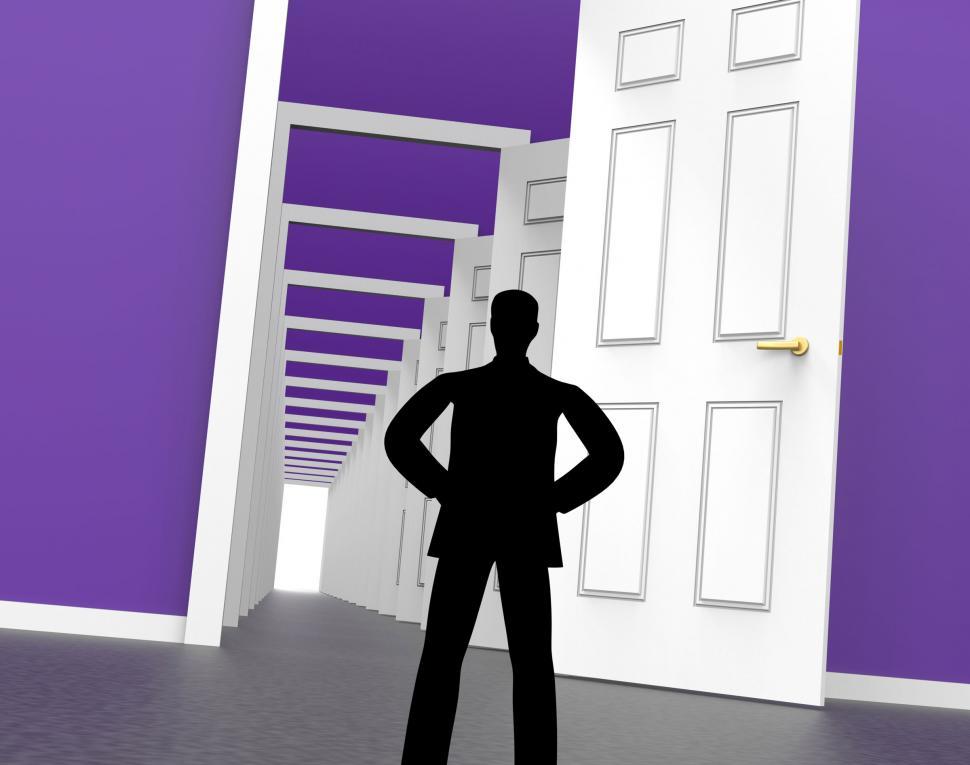 Free Image of Silhouette Doors Represents Men Human And Outline 