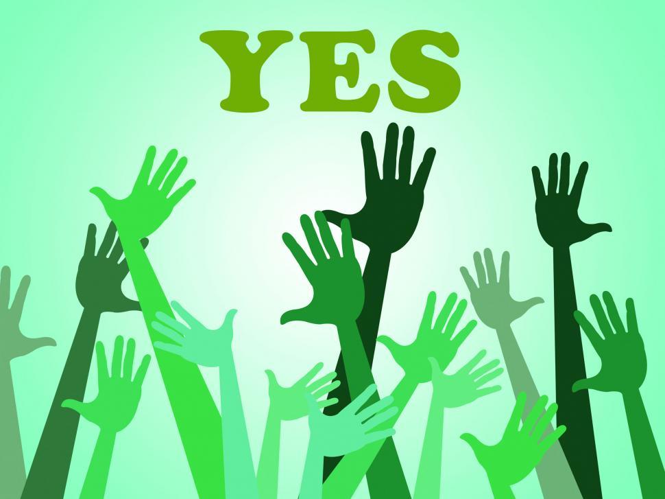 Free Image of Yes Hands Means All Right And O.K. 