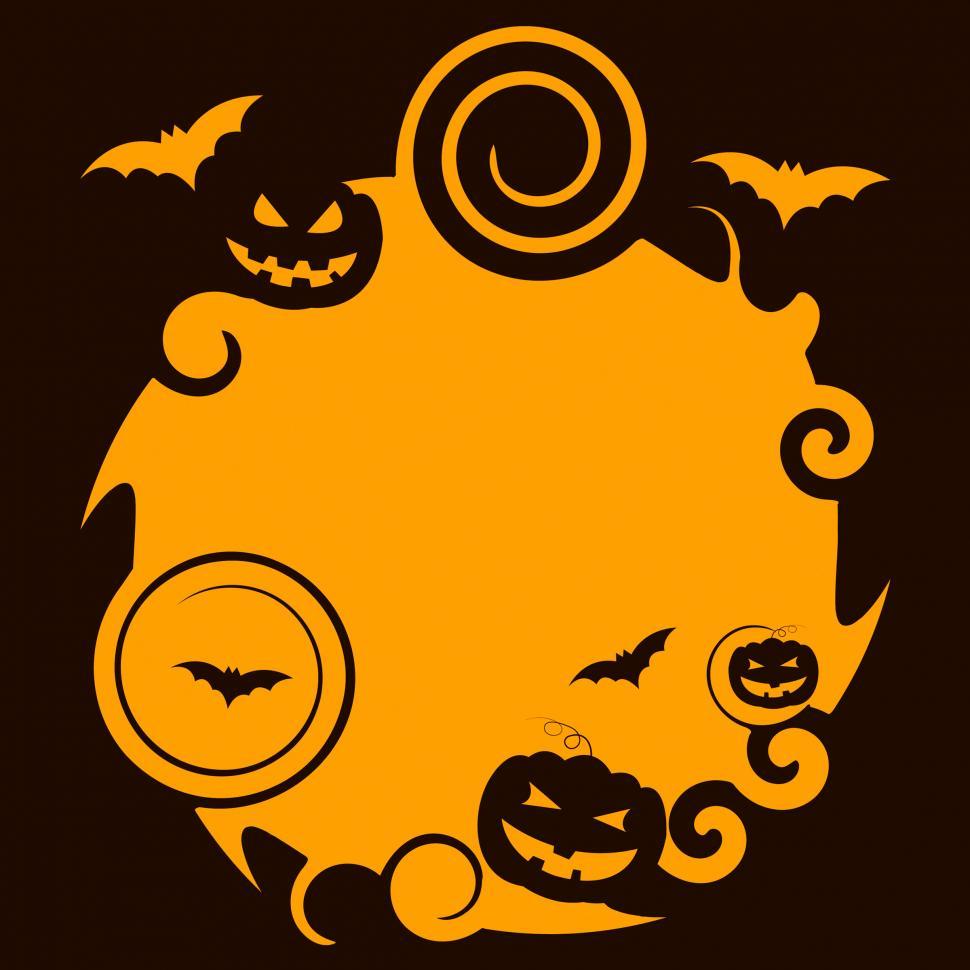 Free Image of Pumpkin Halloween Means Trick Or Treat And Ghost 