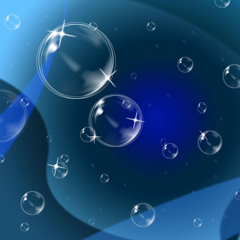Free Image of Blue Background Indicates Swirling Bubble And Twist 