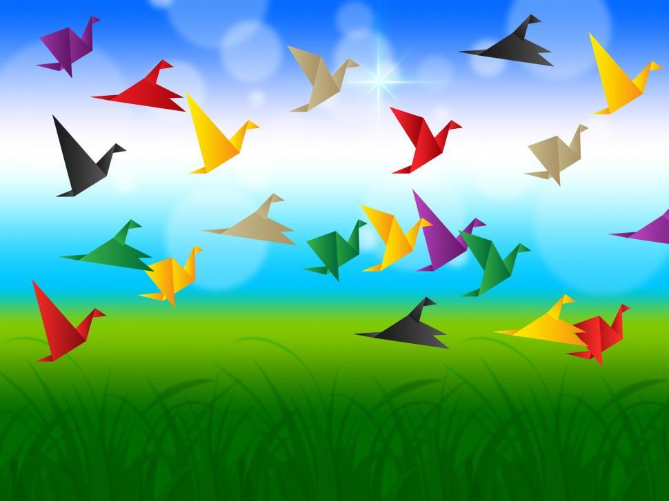 Free Image of Sky Flying Represents Flock Of Birds And Escaped 