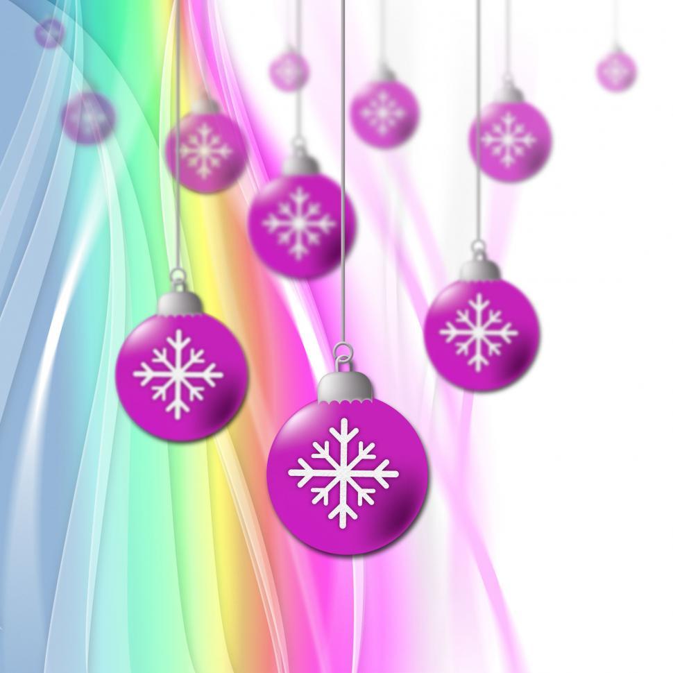 Free Image of Pastel Color Means New Year And Bauble 