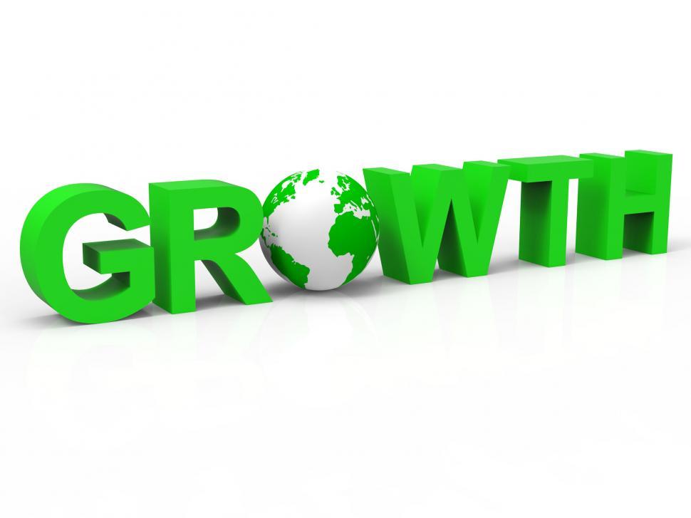 Free Image of Financial Growth Means Expansion Development And Growing 