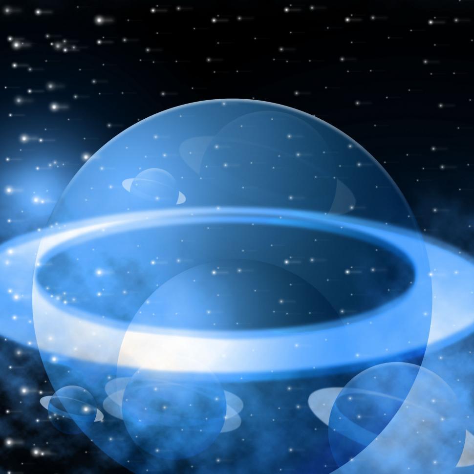 Free Image of Blue Background Shows Outer Space And Astronomy 