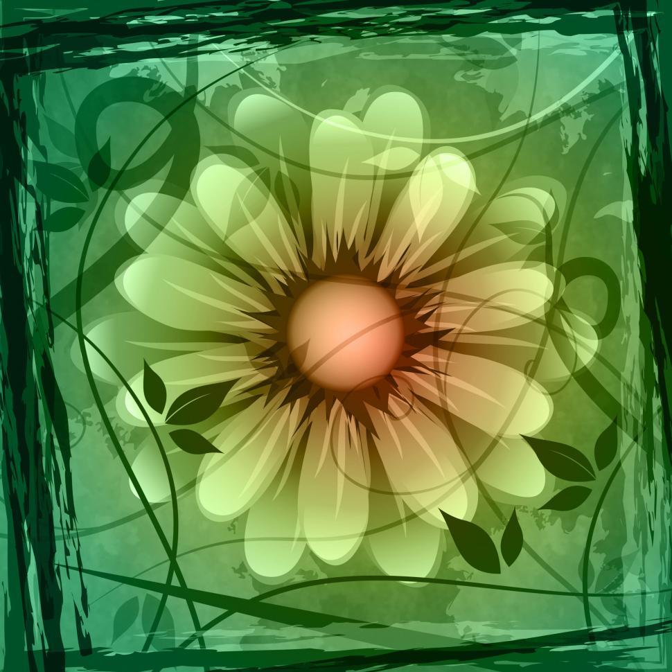 Free Image of Floral Copyspace Shows Flower Boundary And Frame 