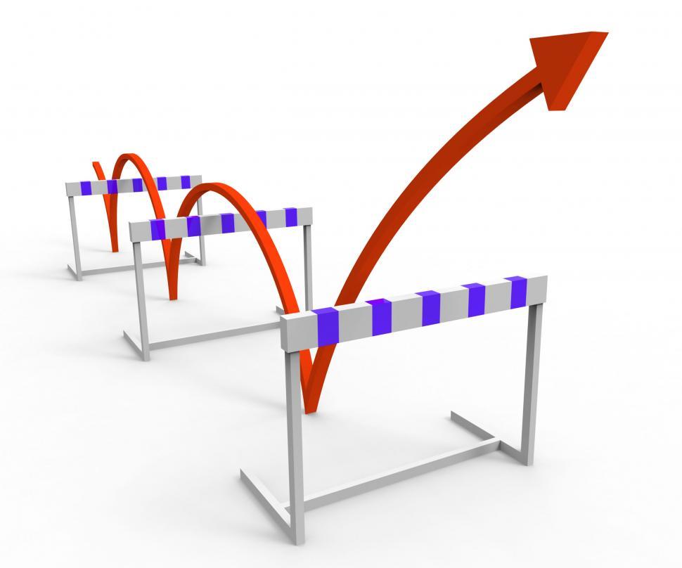 Free Image of Hurdle Obstacle Shows Overcome Problems And Challenge 
