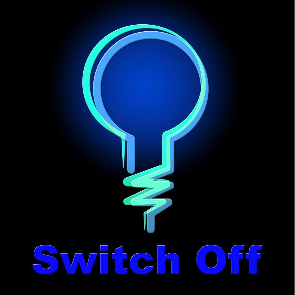 Free Image of Switch Off Means Save Electricity And Energy 