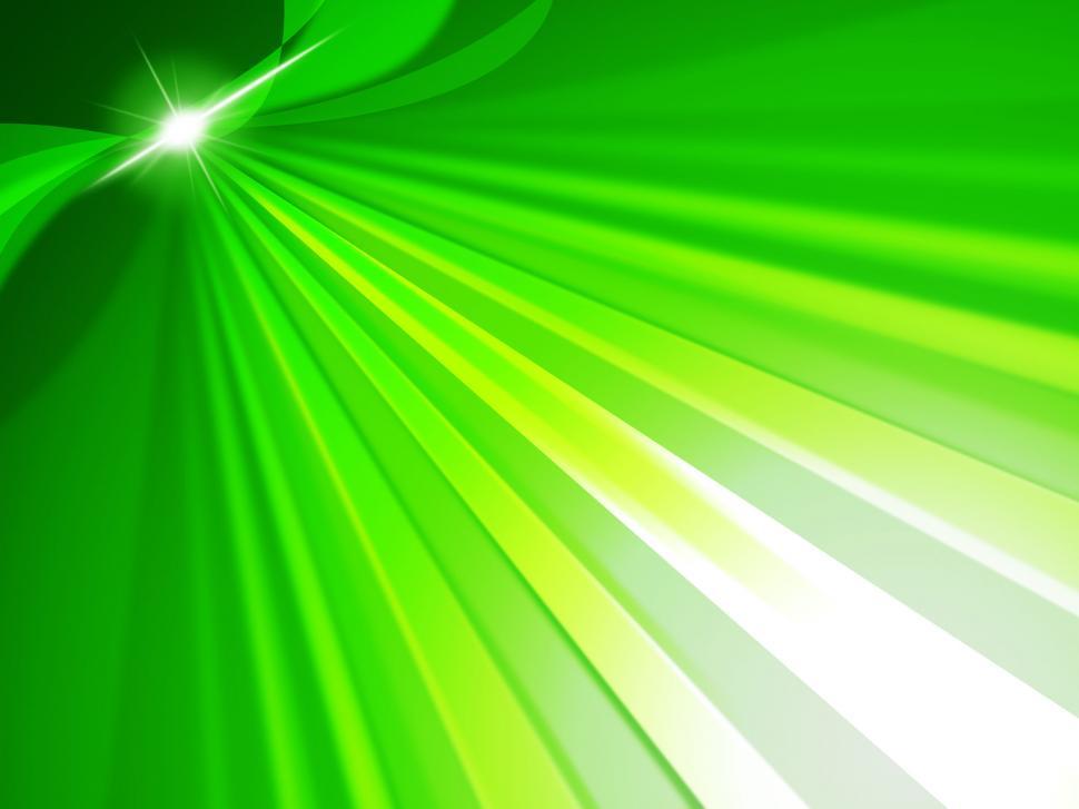 Free Image of Green Rays Means Light Burst And Glow 