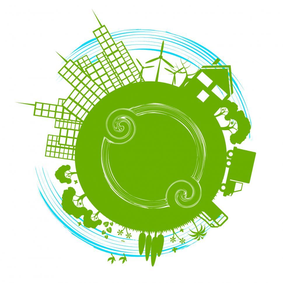 Free Image of Eco City Represents Earth Day And Cityscape 
