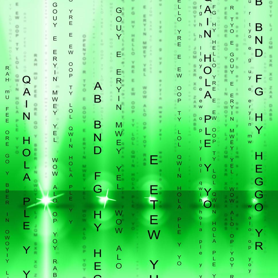 Free Image of Matrix Tech Means Coding Digital And Hi-Tech 