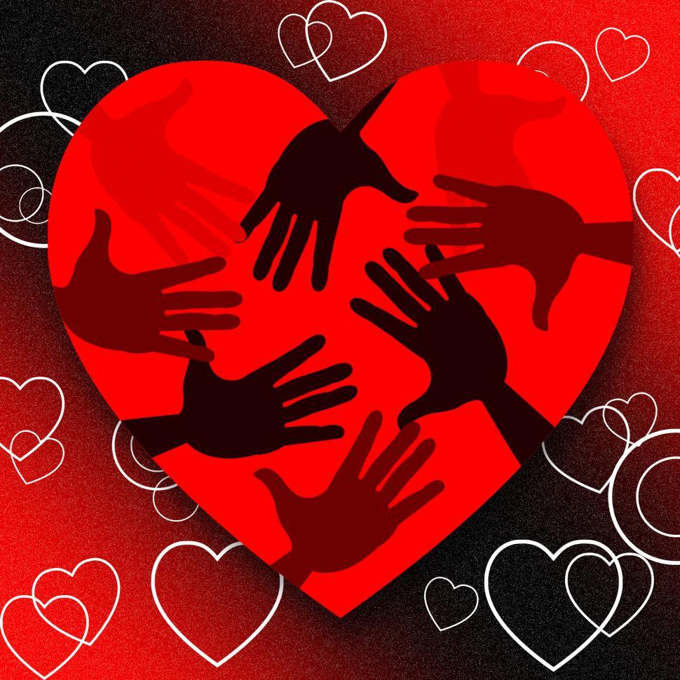 Free Image of Hands Red Shows Valentines Day And Affection 
