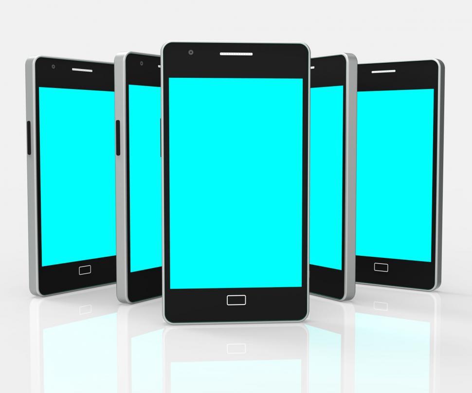 Free Image of Smartphone Copyspace Means Cellphone Copy-Space And Web 