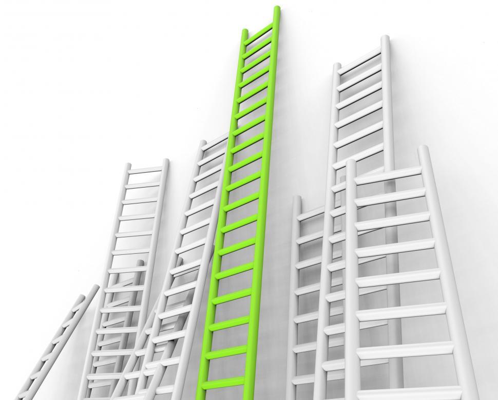 Free Image of Ladders Obstacle Indicates Overcome Obstacles And Challenge 