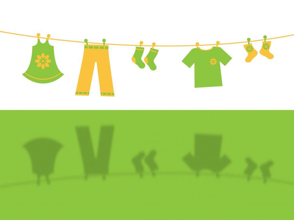 Free Image of Clothes Line Means Clothespeg Hang And Apparel 