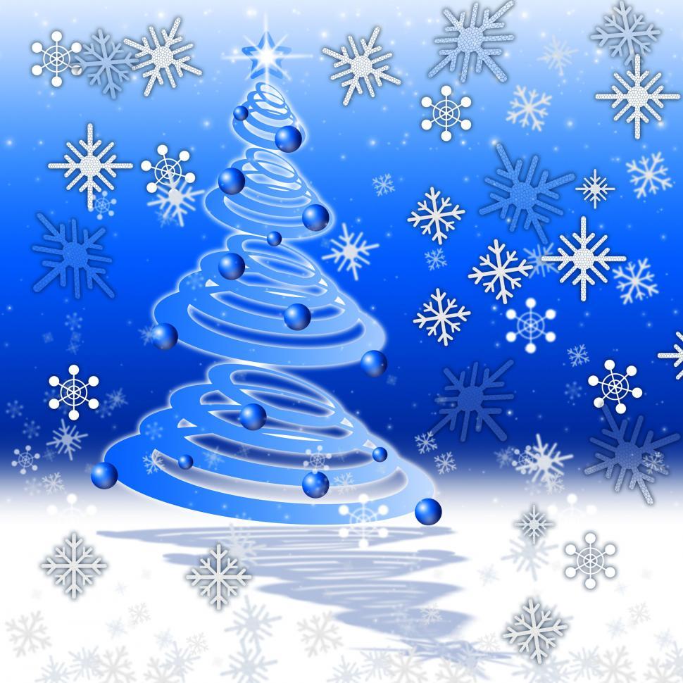 Free Image of Xmas Tree Indicates Merry Christmas And Holiday 