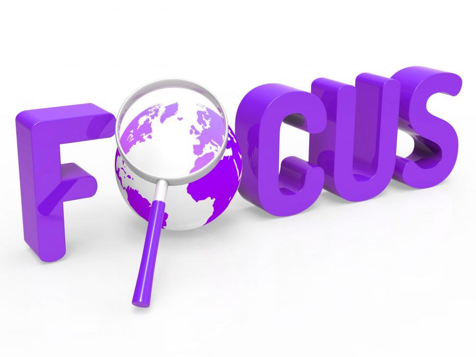 Free Image of Focus Magnifier Represents Focused Research And Concentration 