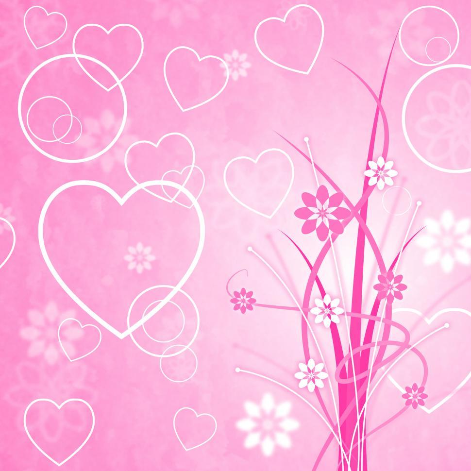 Download Free Stock Photo of Pink Background Means Valentines Day And Abstract 
