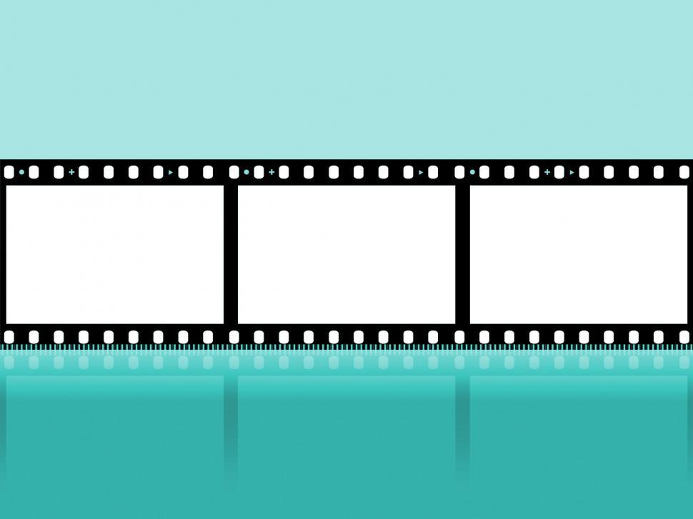 Free Image of Blue Copyspace Represents Negative Film And Cinematography 
