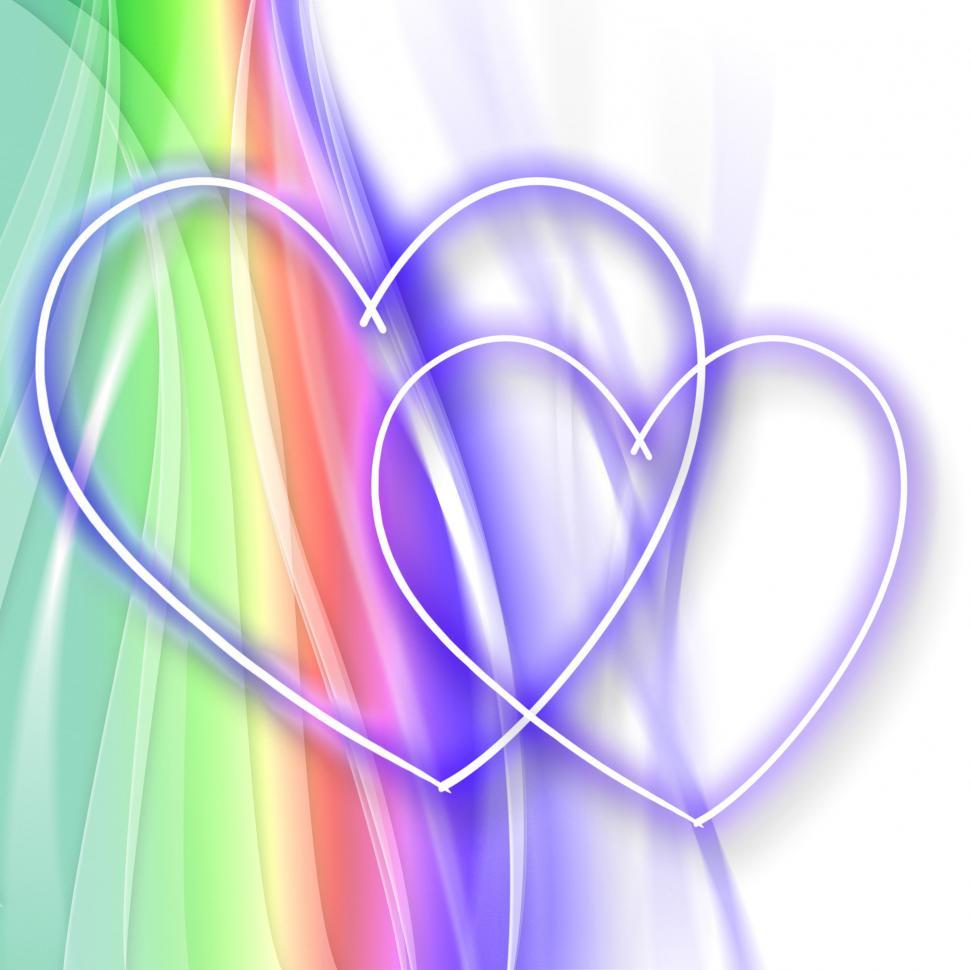 Free Image of Intertwinted Hearts Indicates Valentine Day And Abstract 