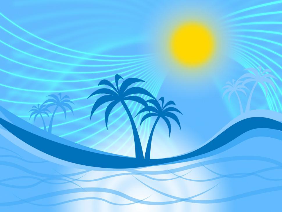 Free Image of Palm Tree Indicates Tropical Climate And Coastline 