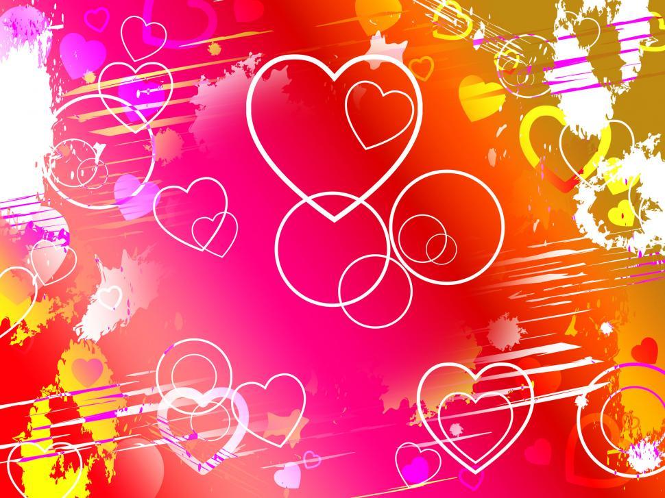 Free Image of Color Heart Indicates Valentines Day And Affection 