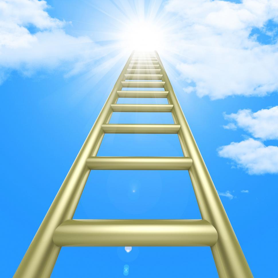 Free Image of Up Ladders Indicates Raise Improvement And Improve 