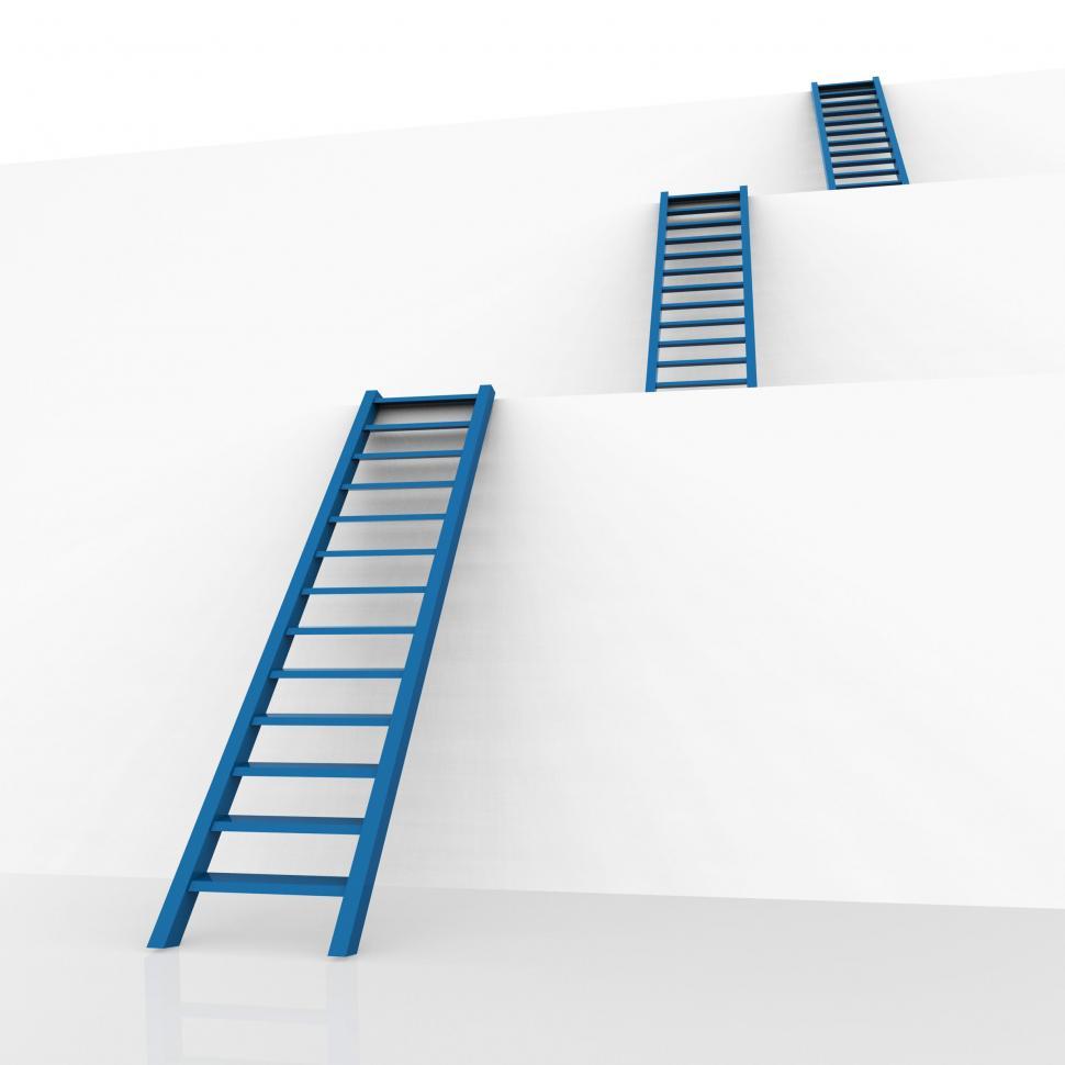 Free Image of Ladders Vision Represents Conquering Adversity And Aspire 